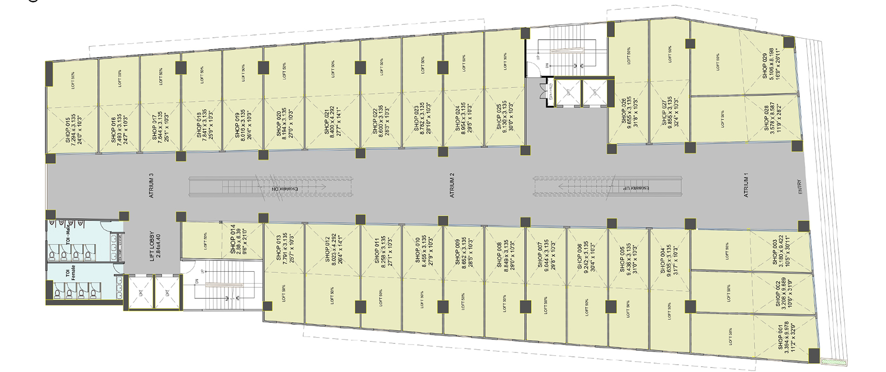 Ground Floor Plan of Platinum 9 - Baner, Pune